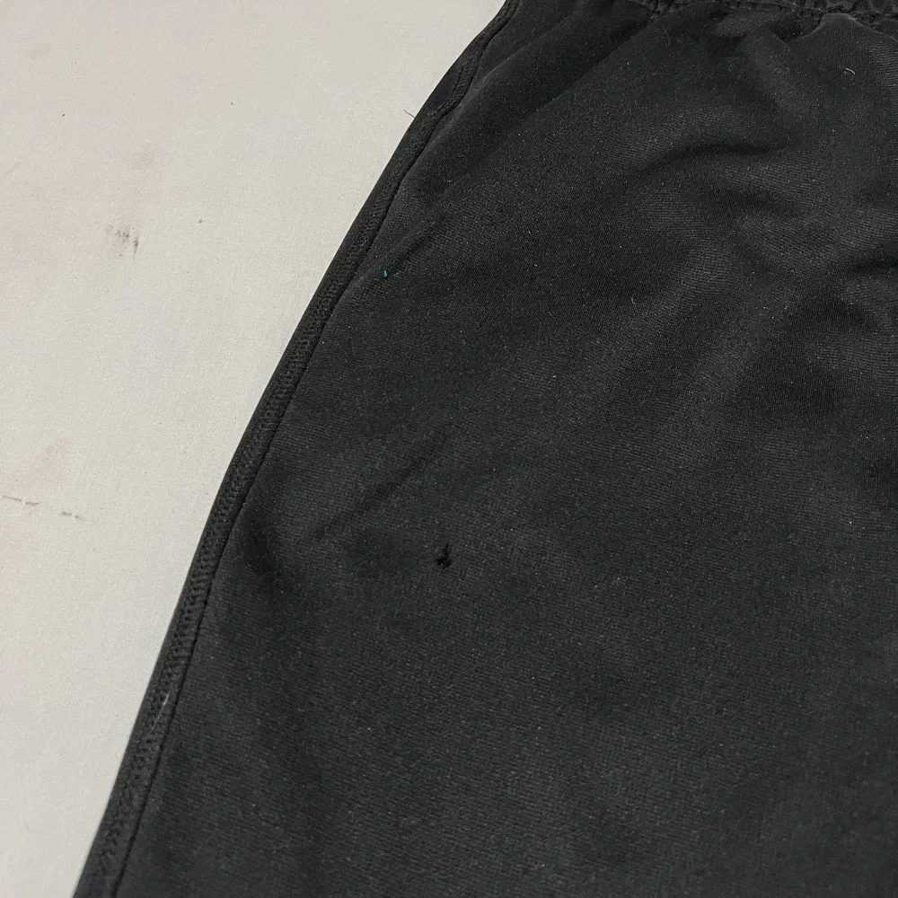Nike Mens Black Grey Logo Elastic Waist Therma-Fit Gym Training Sweatpants L